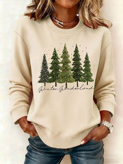 Women's Christmas Print Casual Sweatshirt