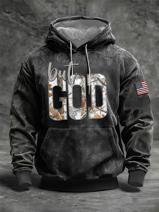 Men's but Dod Oversized Drop-Shoulder Hoodie with Pockets