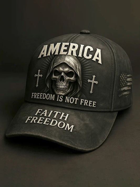 Unisex Freedom Is Not Free Faith Print Hat