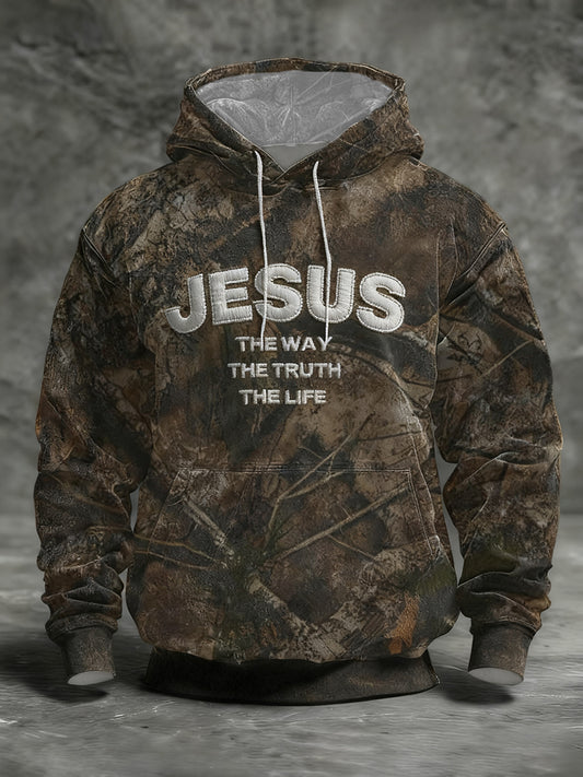 Men's Jesus The Way The Truth The Life Hoodie with Pockets