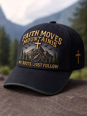 Unisex Faith Moves Mountains Print Hat