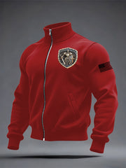 Men's Armor Of God Printed Zip-up Jacket